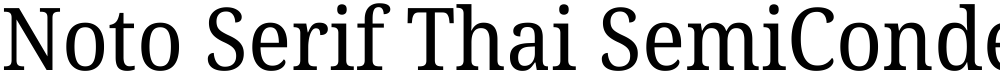 Noto Serif Thai SemiCondensed