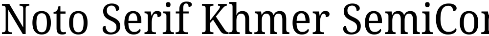 Noto Serif Khmer SemiCondensed