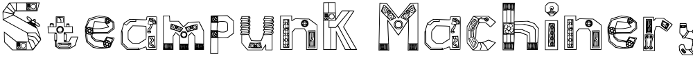Steampunk Machinery Font