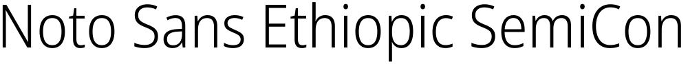 Noto Sans Ethiopic SemiCondensed Light