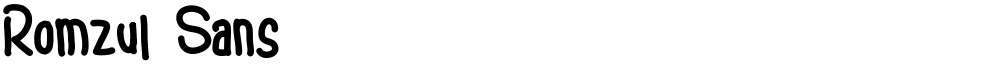 Romzul Sans