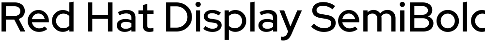 Red Hat Display SemiBold