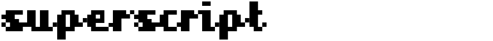 superscript