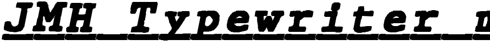 JMH Typewriter mono Black Under