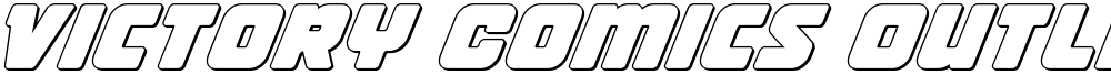 Victory Comics Outline Italic