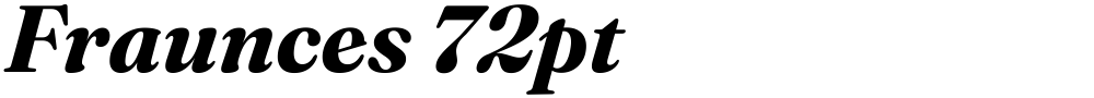Fraunces 72pt