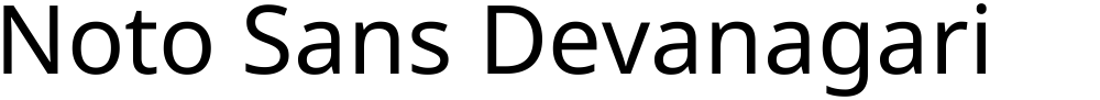 Noto Sans Devanagari