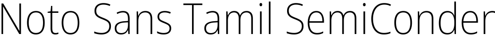 Noto Sans Tamil SemiCondensed ExtraLight