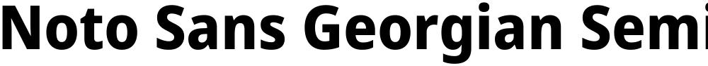 Noto Sans Georgian SemiCondensed ExtraBold