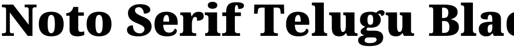 Noto Serif Telugu Black