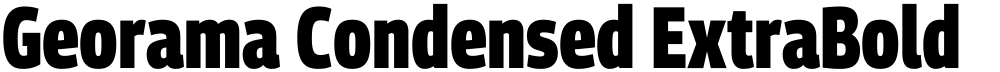 Georama Condensed ExtraBold