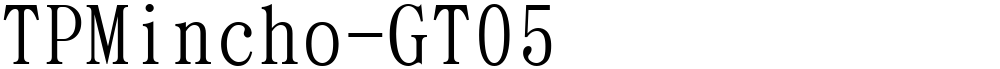 TPMincho-GT05
