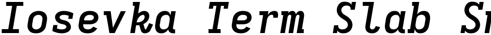 Iosevka Term Slab SmBdEx