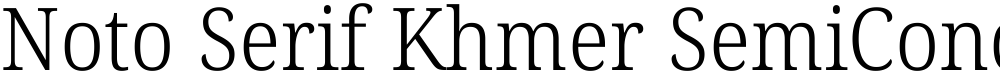 Noto Serif Khmer SemiCondensed Light