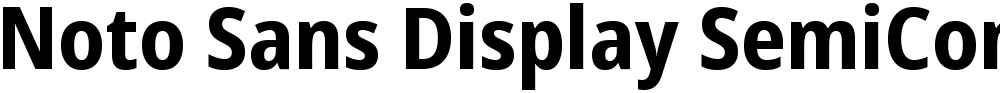 Noto Sans Display SemiCondensed