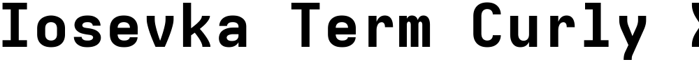 Iosevka Term Curly XBdEx