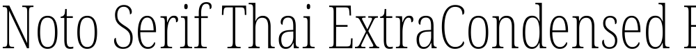 Noto Serif Thai ExtraCondensed ExtraLight