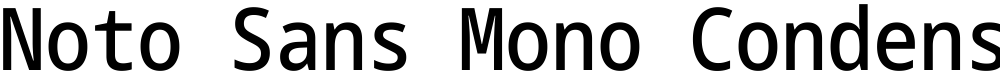 Noto Sans Mono Condensed Medium