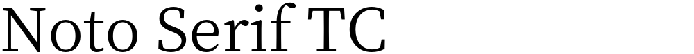Noto Serif TC