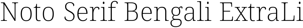 Noto Serif Bengali ExtraLight