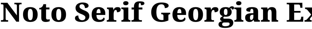Noto Serif Georgian ExtraBold