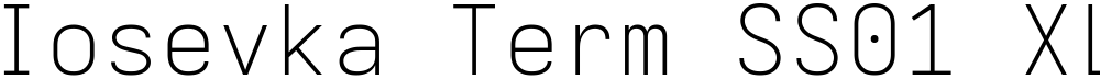 Iosevka Term SS01 XLtEx