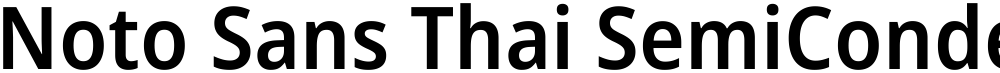 Noto Sans Thai SemiCondensed SemiBold