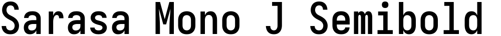 Sarasa Mono J Semibold