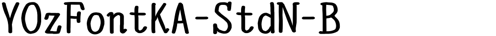 YOzFontKA-StdN-B