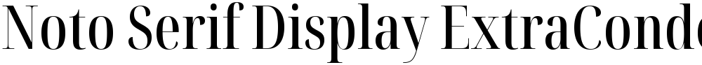 Noto Serif Display ExtraCondensed Medium