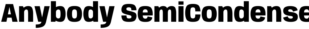 Anybody SemiCondensed ExtraBold