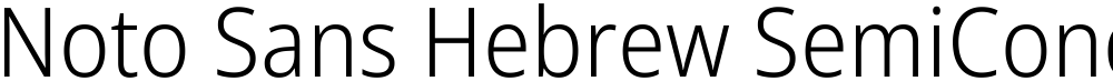 Noto Sans Hebrew SemiCondensed Light