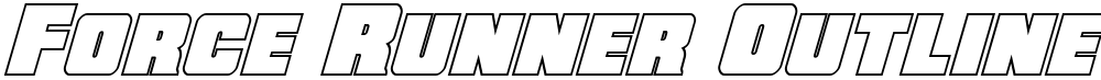 Force Runner Outline Italic