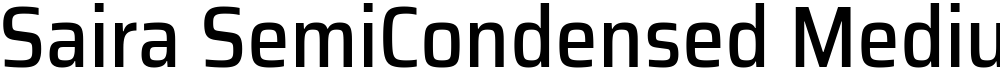Saira SemiCondensed Medium