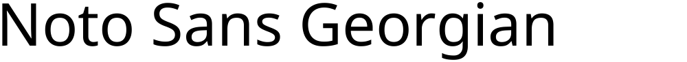 Noto Sans Georgian