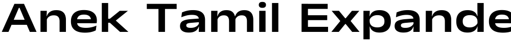 Anek Tamil Expanded SemiBold
