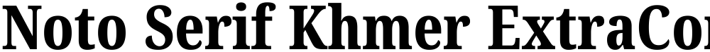 Noto Serif Khmer ExtraCondensed ExtraBold