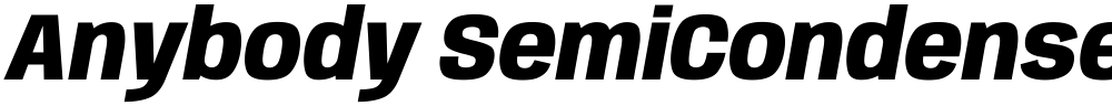 Anybody SemiCondensed ExtraBold