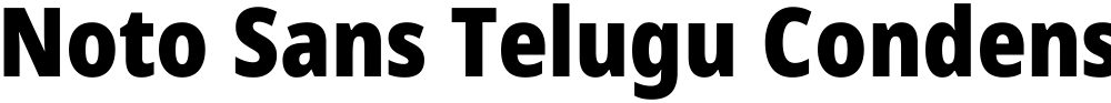 Noto Sans Telugu Condensed Black