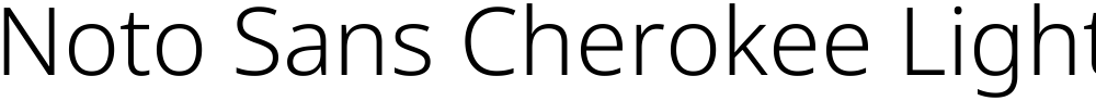 Noto Sans Cherokee Light