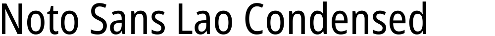 Noto Sans Lao Condensed