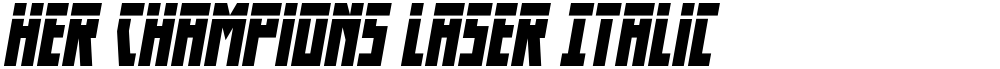 Her Champions Laser Italic