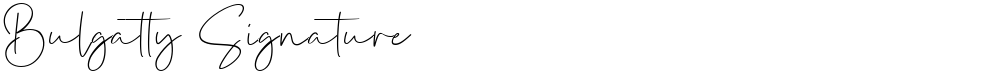 Bulgatty Signature