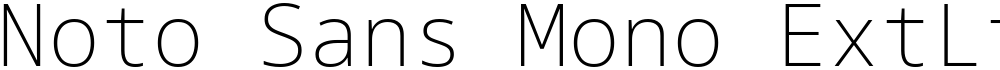 Noto Sans Mono ExtLt