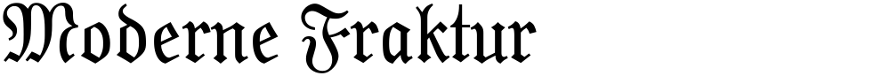 Moderne Fraktur