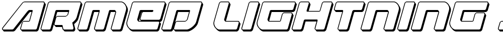 Armed Lightning 3D Italic