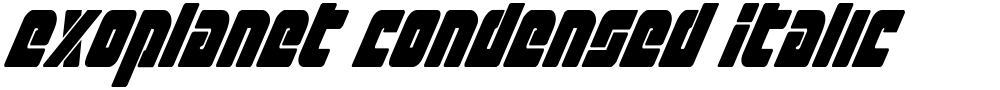 Exoplanet Condensed Italic