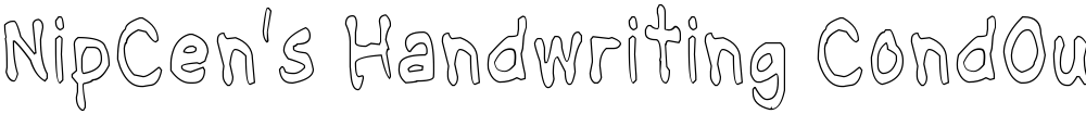 NipCen's Handwriting CondOut