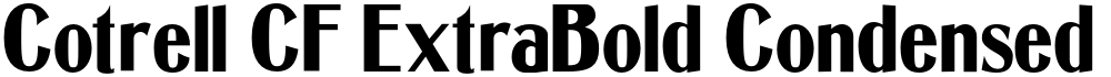 Cotrell CF ExtraBold Condensed