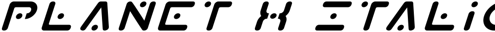 Planet X Italic